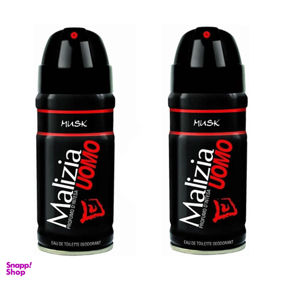 اسپری بدن مردانه مالیزیا مدل Musk حجم 150 میلی لیتر مجموعه 2 عددی
