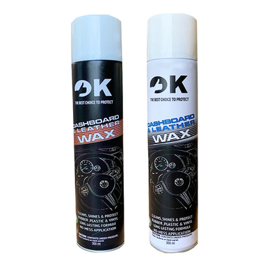 اسپری پولیش و واکس داشبورد اوکی مدل Best حجم 300 میلی لیتر بسته دو عددی
