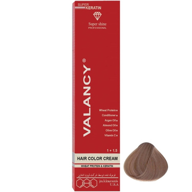 رنگ مو والانسی کد WN8 شماره 8 رنگ بلوند نسکافه‌ ای روشن حجم 100 میلی لیتر