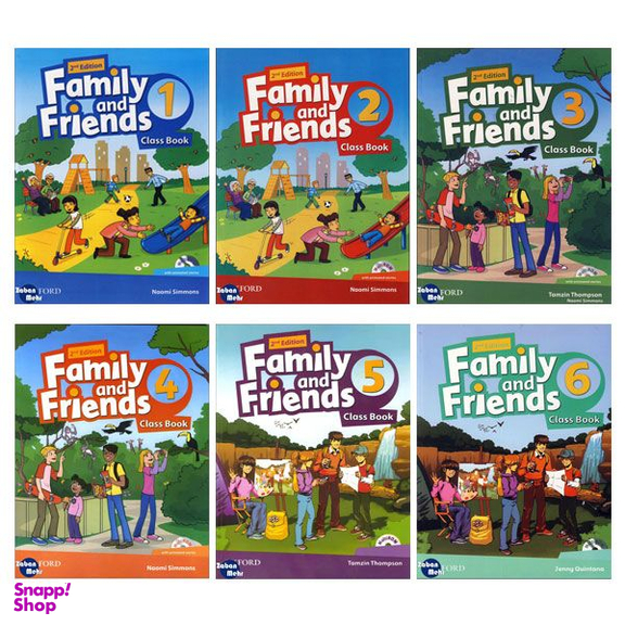 کتاب Family and Friends British Second Edition اثر جمعی از نویسندگان انتشارات زبان مهر 6 جلدی