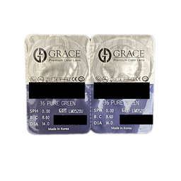 لنز رنگی گریس مدل pure Green شماره 36