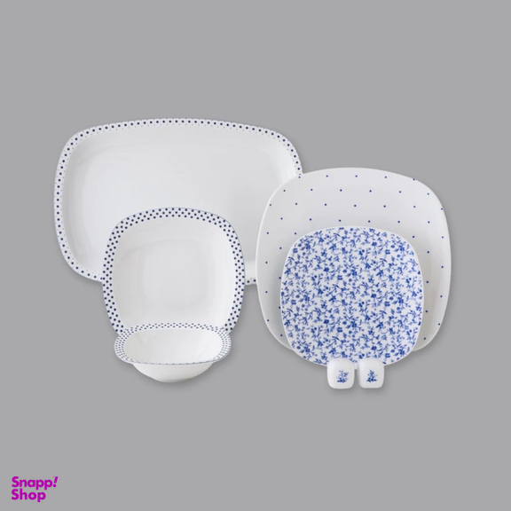 سرویس غذاخوری 27 پارچه چینی زرین ایران مدل ورونیکا سری کواترو درجه عالی