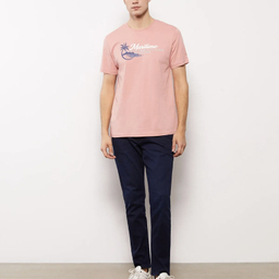 تیشرت آستین کوتاه مردانه ال سی وایکیکی مدل هاوایی پنبه ای