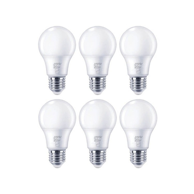 لامپ LED حبابی 20 وات بورسر مدل A80 پایه E27 بسته 6 عددی