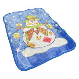 پتو کودک و نوزاد مدل آدمک برفی سایز 110×80 سانتی متر