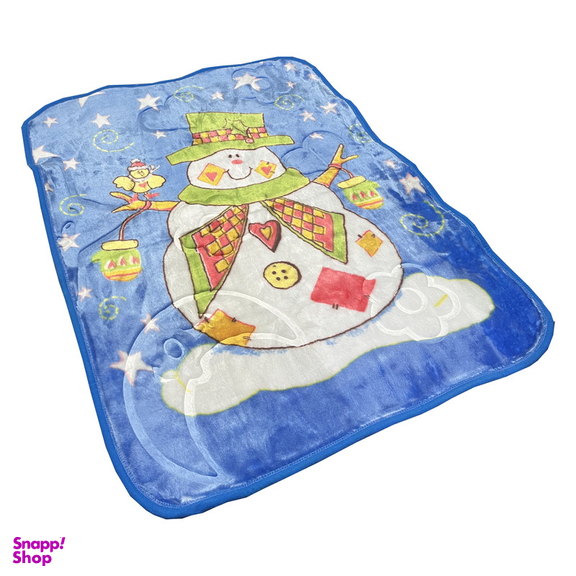 پتو کودک و نوزاد مدل آدمک برفی سایز 110×80 سانتی متر