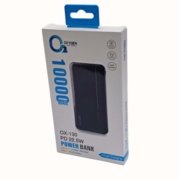 پاوربانک اکسیژن مدل OX-130 22.5W ظرفیت 10000 میلی آمپر ساعت