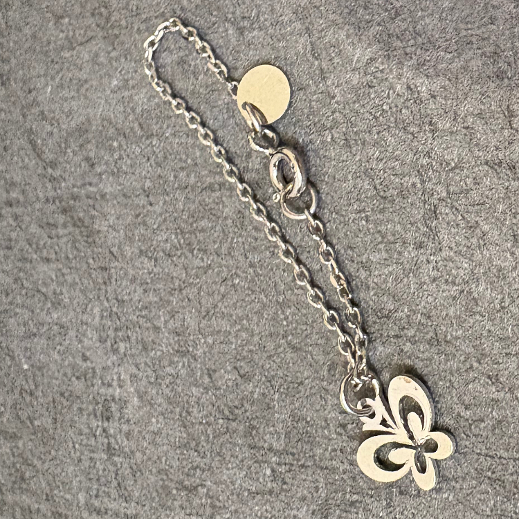 آویز ساعت نقره زنانه گیرا مدل پروانه کد G590