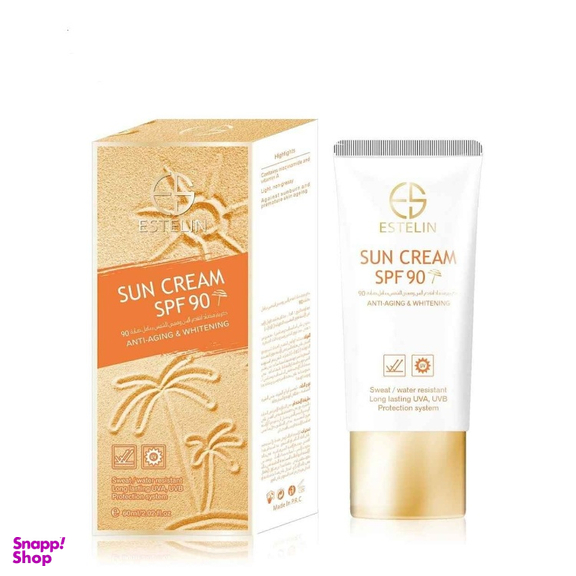 کرم ضد آفتاب استلین مدل ضد پیری SPF 90 وزن 60 گرم