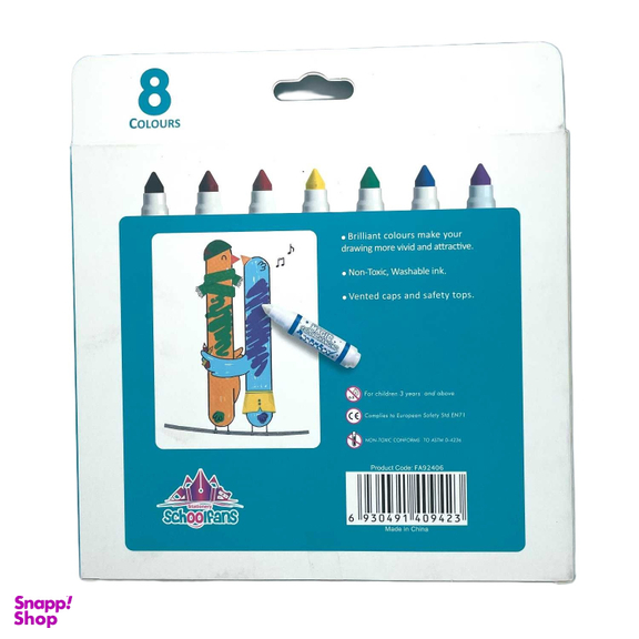 ماژیک جادویی 1+7 رنگ اسکول فنس کد 92406