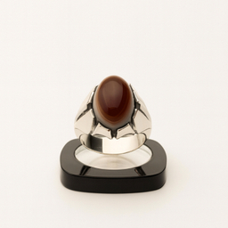 انگشتر نقره مردانه کد HOSS015