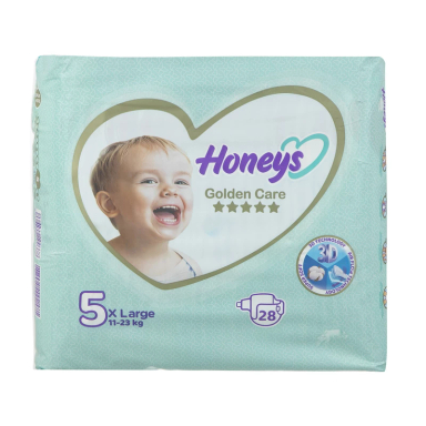 پوشک کودک هانیز سایز 5 بسته 28 عددی