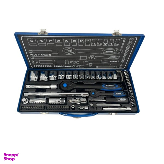 آچار بکس هیوندای مدل HT9160 مجموعه 60 عددی