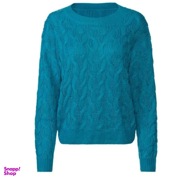 پلیور بافت زنانه اسمارا کد Z-YR54 رنگ آبی