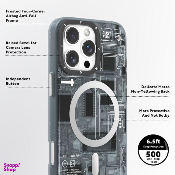 کاور گوشی موبایل یانگ کیت مدل Technology Futuristic مناسب برای اپل iPhone 16
