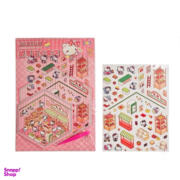 بازی آموزشی استیکر سه بعدی مدل سوپرمارکت no08