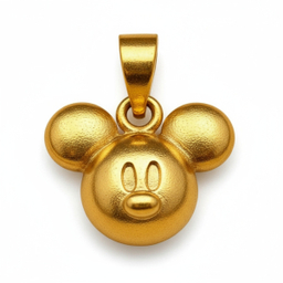 آویز گردنبند طلا 18 عیار زنانه مدل میکی موس کد S015