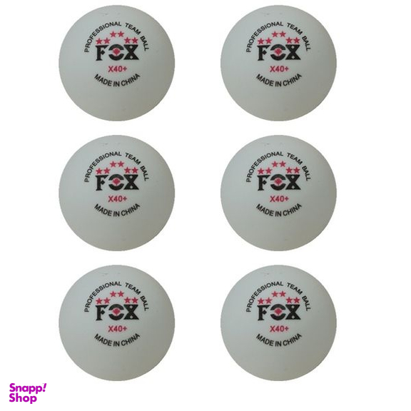 توپ پینگ پنگ فاکس مدل شش ستاره بسته 6 عددی