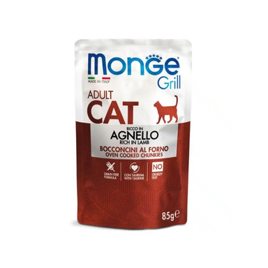 پوچ گربه مونژه طعم بره وزن 85 گرم