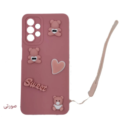 قاب گوشی موبایل لیمیا مدل عروسکی لنزدار ژله ای طرح Sweet مناسب سامسونگ Galaxy A53 به همراه دستبند
