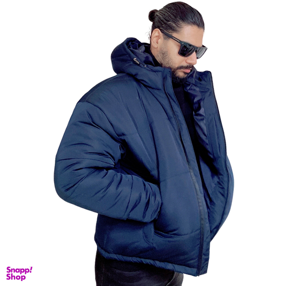 کاپشن مردانه مدل باکسی کد 2 رنگ سرمه ای