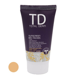 کرم ضد آفتاب رنگی توتال درم SPF50 مدل 2 مناسب پوست چرب حجم 50 میلی‌لیتر