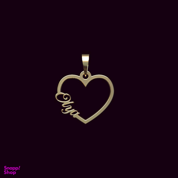آویز گردنبند طلا 18 عیار زنانه مدوپد مدل اسم علیا olya کد PB1-10480