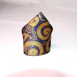 ست کراوات و دستمال جیب مردانه آیکت مدل بته جقه محو کد z3