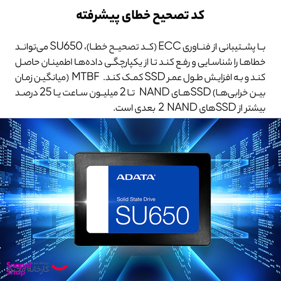 اس اس دی اینترنال ای دیتا مدل SU650 ظرفیت 256 گیگابایت