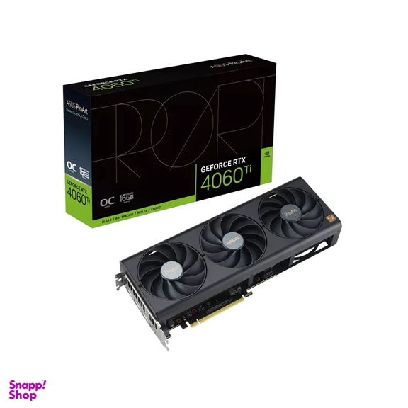 کارت گرافیک ایسوس مدل ProArt GeForce RTX 4060 Ti OC Edition 16GB GDDR6