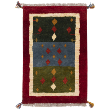 گبه دستباف سی پرشیا کد 122408 سایز 90x59 سانتی متر