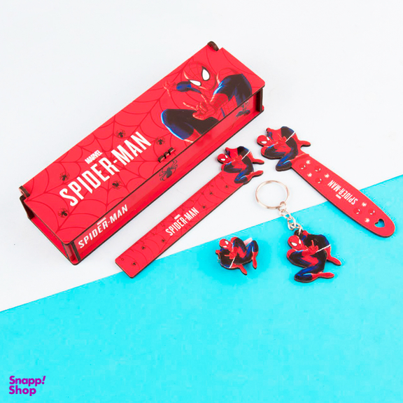 بسته لوازم تحریر مدل مرد عنکبوتی مجموعه 5 عددی