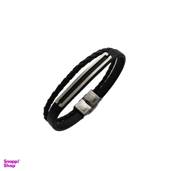 دستبند مردانه مدل پلاک مستطیل کد M05