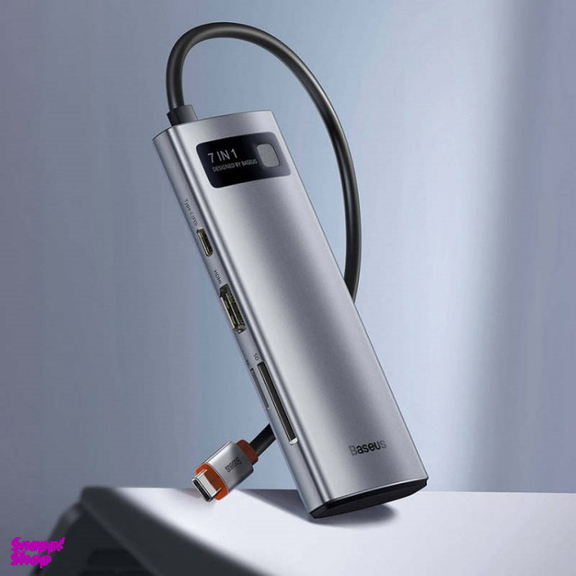 هاب 7 پورت Type-C بیسوس مدل Metal Gleam Series BS-OH146