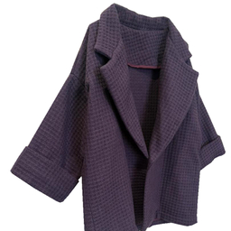 پالتو زنانه مدل A12 رنگ بادمجانی روشن