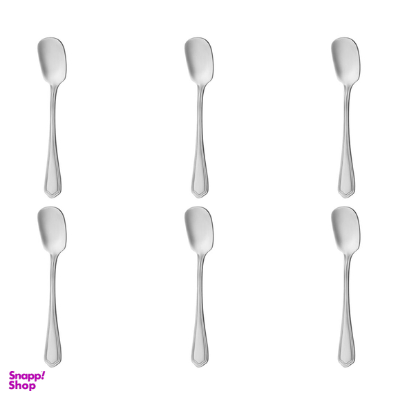 قاشق بستنی خوری ناب استیل مدل ونیز بسته 6 عددی