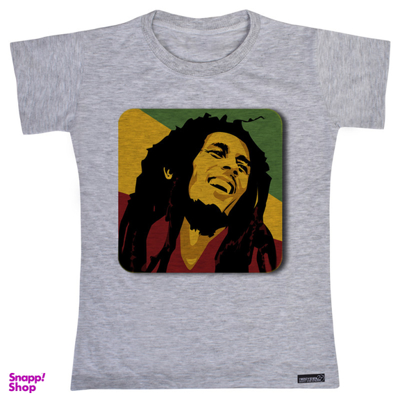 تیشرت آستین کوتاه دخترانه 27 مدل Bob Marley Color کد MH943