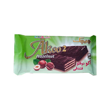 ویفر آکو دوقلو فندقی چیچک بسته 12 عددی