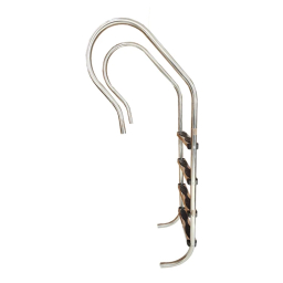 نردبان استخر 4 پله مدل کف استیل کد 104