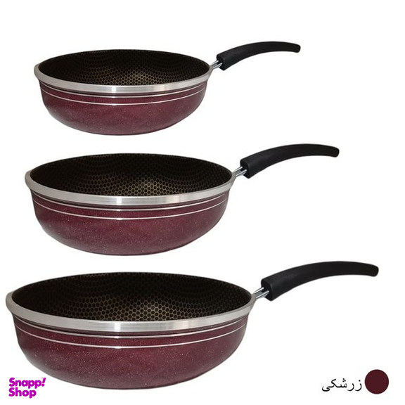 سرویس ماهیتابه گرانیتی کد M1G بسته 3 عددی