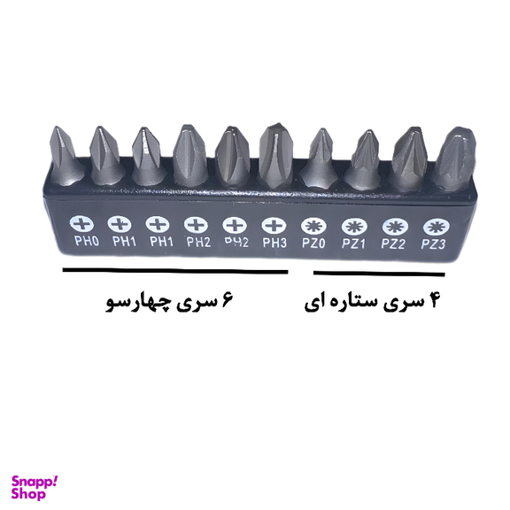 ست ابزار کبالت مدل STUBBY RATCHET مجموعه 40 عددی