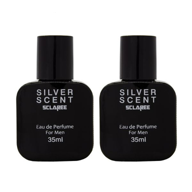 عطر جیبی مردانه اسکلاره مدل Silver Scent حجم 35 میلی لیتر بسته 2 عددی