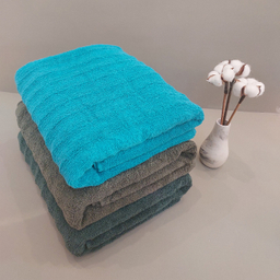 حوله حمام ارغوان مدل موجی سایز 80x140 سانتی‌ متر