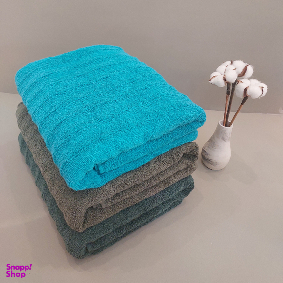 حوله حمام ارغوان مدل موجی سایز 80x140 سانتی‌ متر