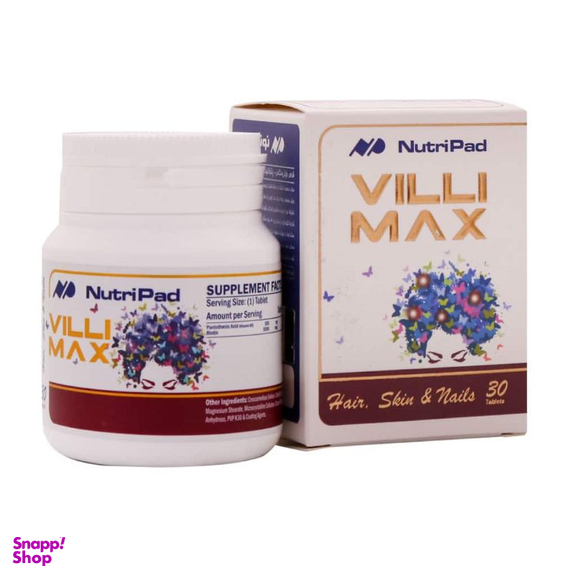 قرص بیوتین بپانتن ویلی مکس نوتری پاد بسته 30 عددی