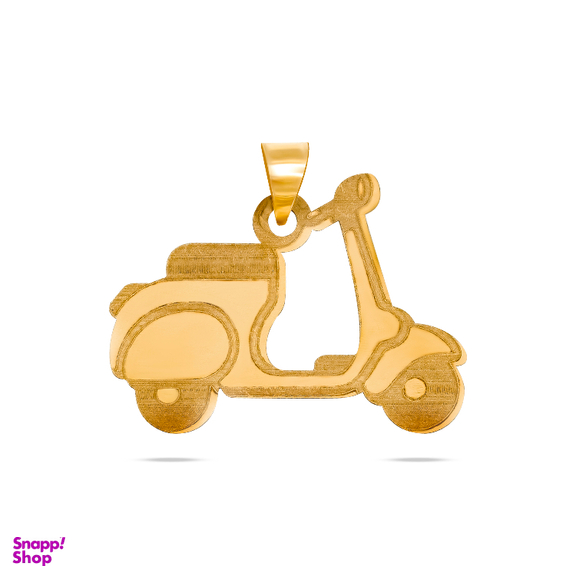 آویز گردنبند طلا 18 عیار دخترانه سی گلد گالری طرح موتور وسپا