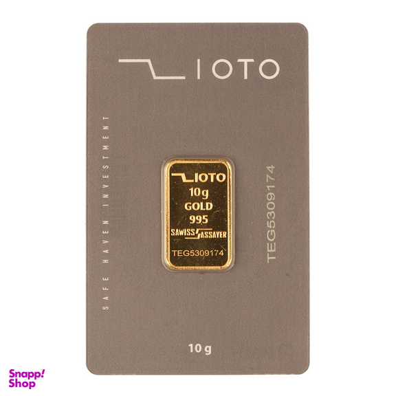 شمش طلا 24 عیار گالری تاج آبادی کد T-10