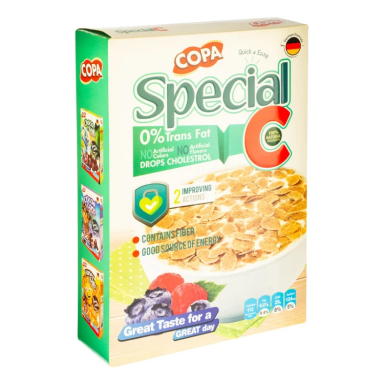 کورن فلکس کوپا مدل Special با طعم گندم و برنج وزن 300 گرم