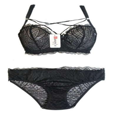 ست لباس زیر زنانه کارن کد Kh01 رنگ مشکی