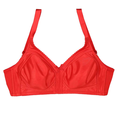 سوتین زنانه بارون مدل بدون فنر پرسی کد 503 رنگ قرمز